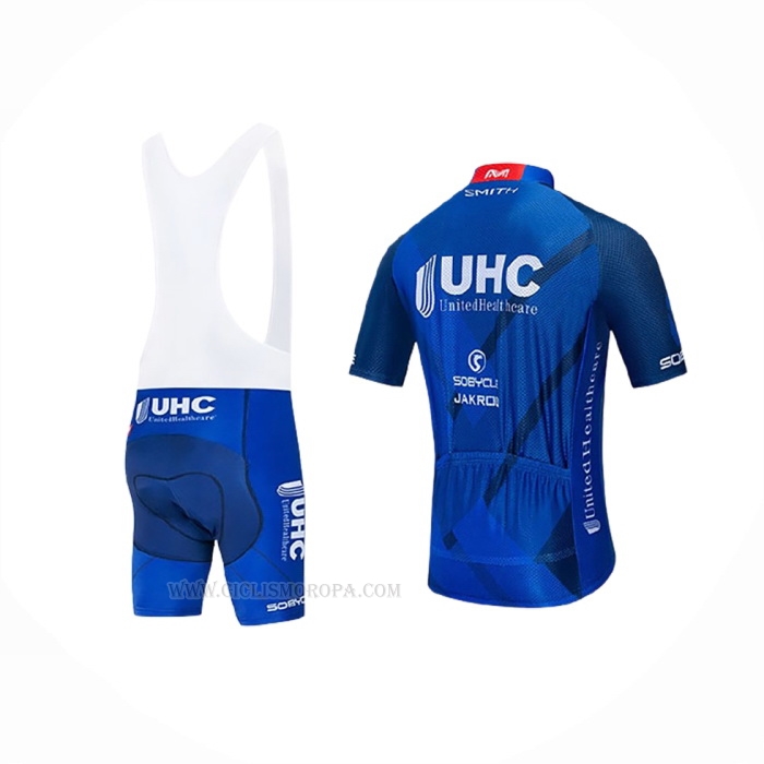 2020 Ropa Ciclismo UHC Apagado Azul Mangas Corta y Culotte Corto